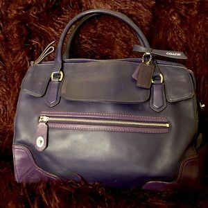 Coach Poppy Colorblock in Purple Tones